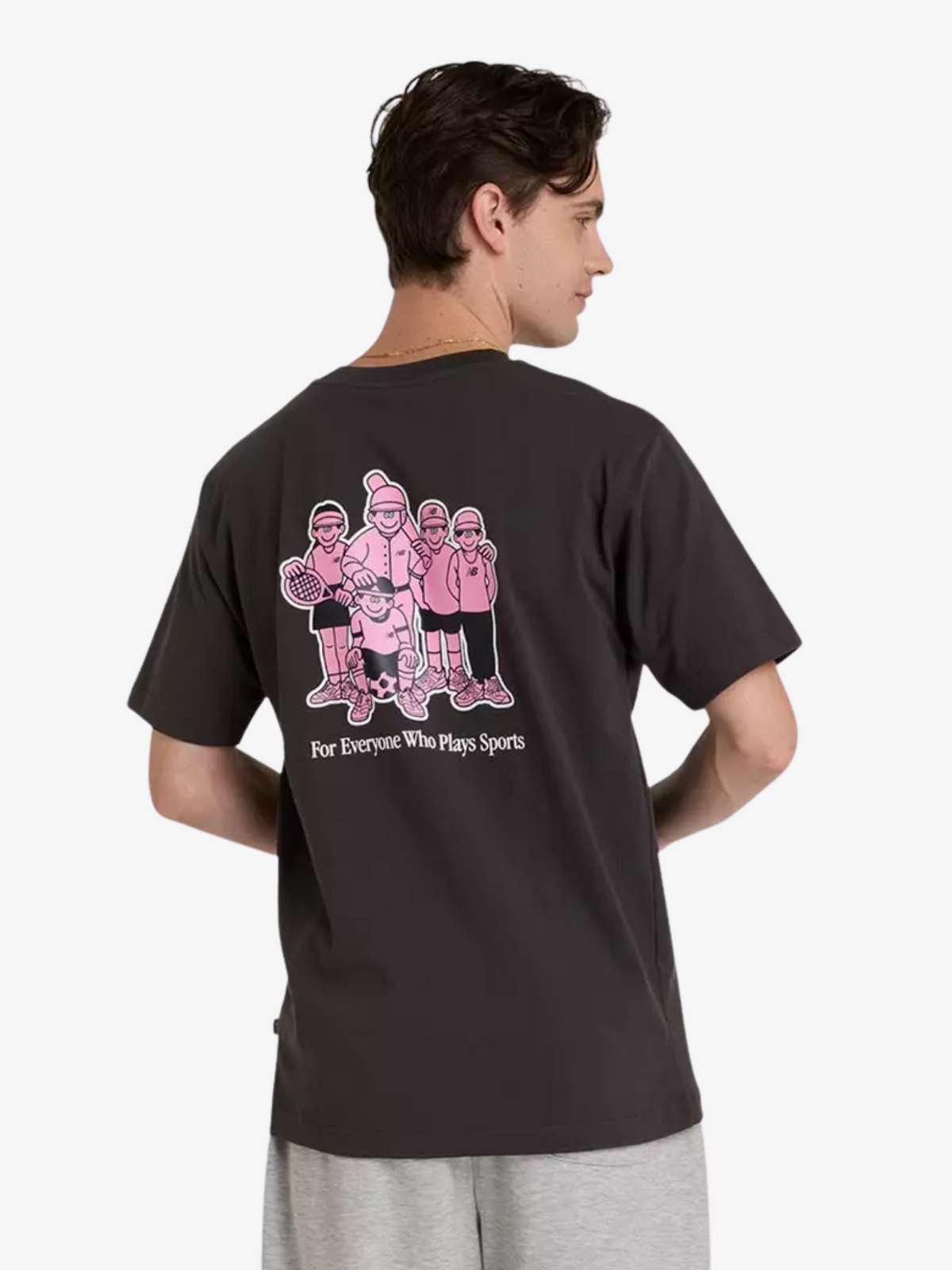 New Balance NB X Face Oka Sport T-Shirt | Black