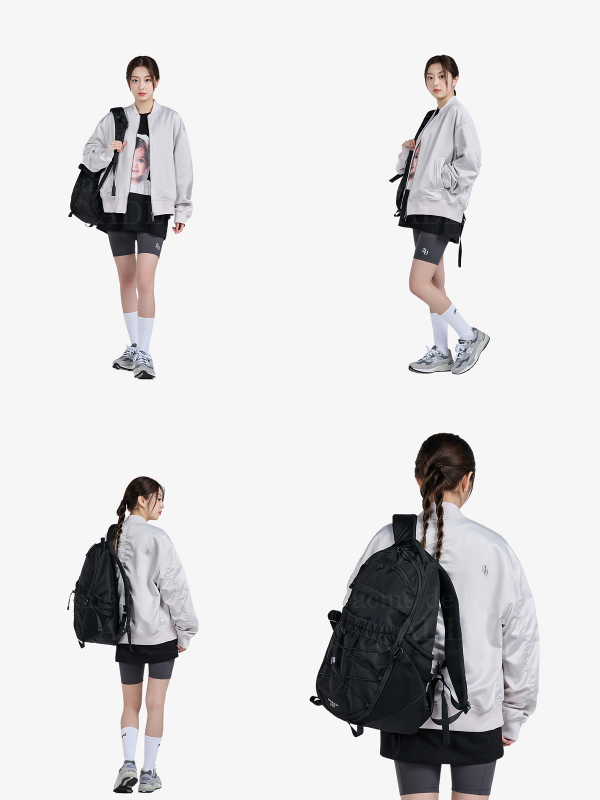 ADLV Basic Logo String Point Backpack | Black