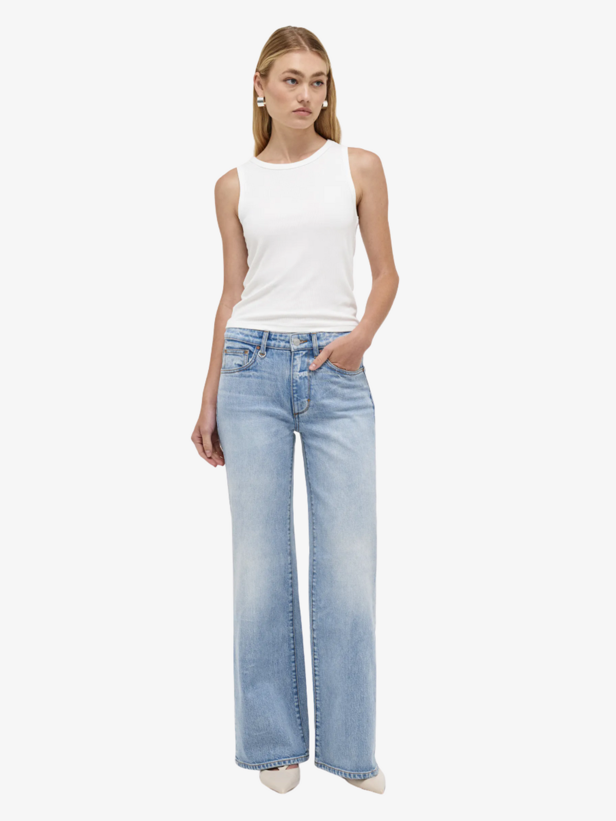 Neuw Eva Wide Mirage Jeans | LIGHT VINTAGE INDIGO