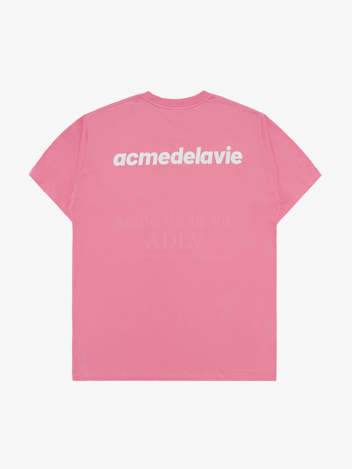 ADLV Bold Font Logo Short Sleeve T-shirt | PINK