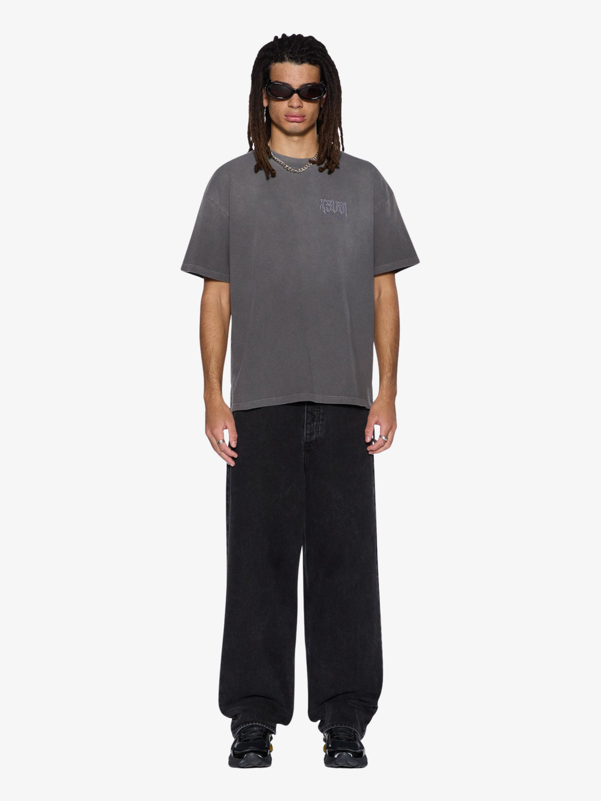 Ksubi Utopia Angel Ekcess Ss Tee | Faded Black