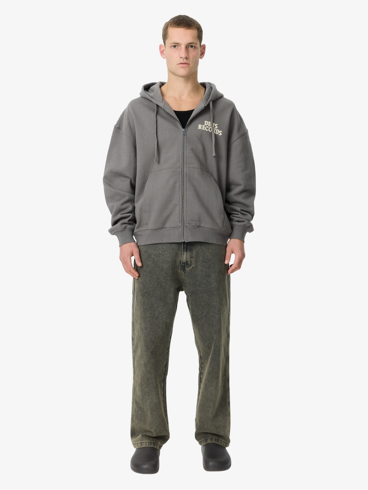 Deus No. 13 Baby Zip Hoodie | Charcoal