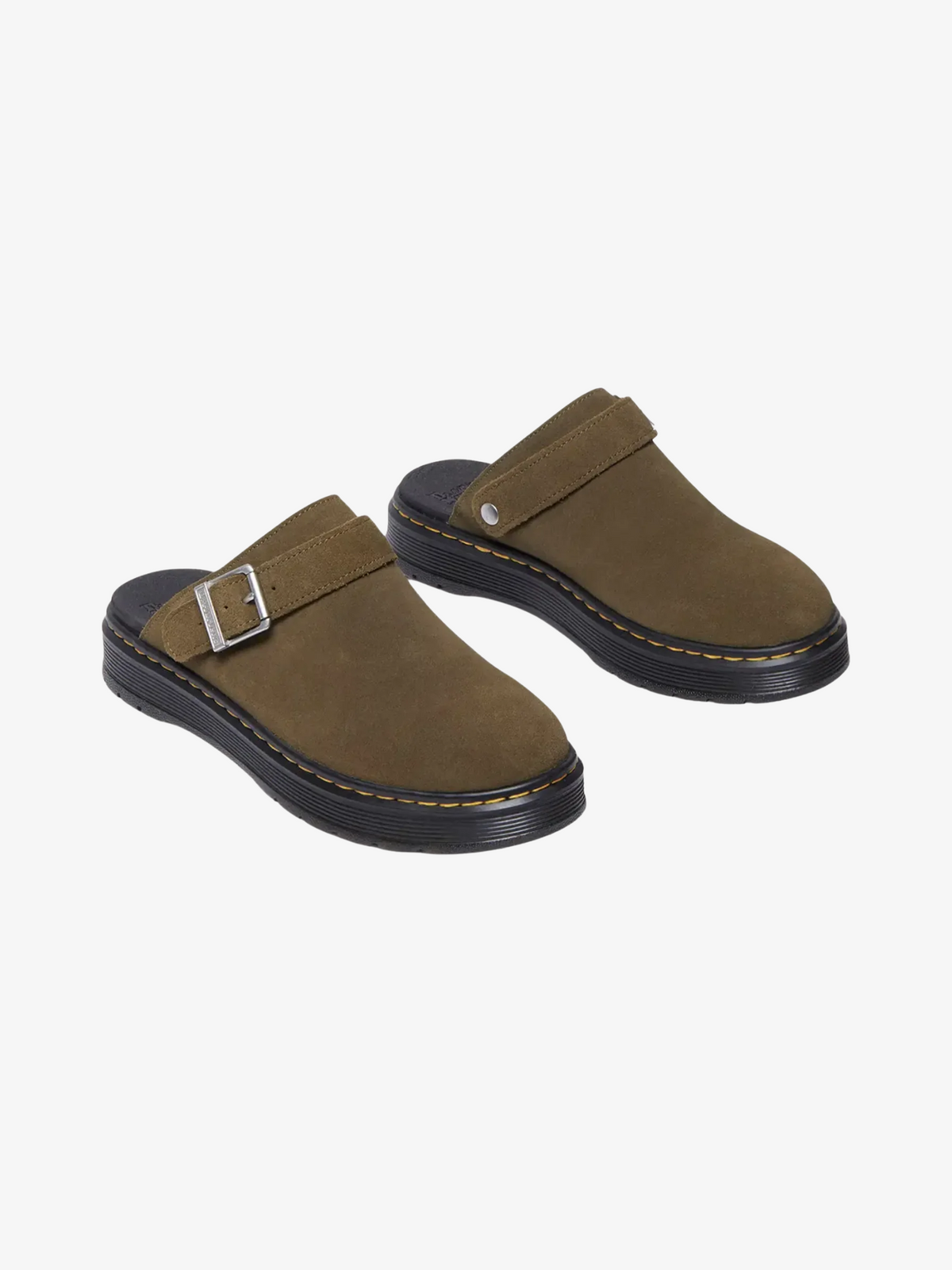 Dr Martens Unisex Brookline Mule | Olive Bronx Suede