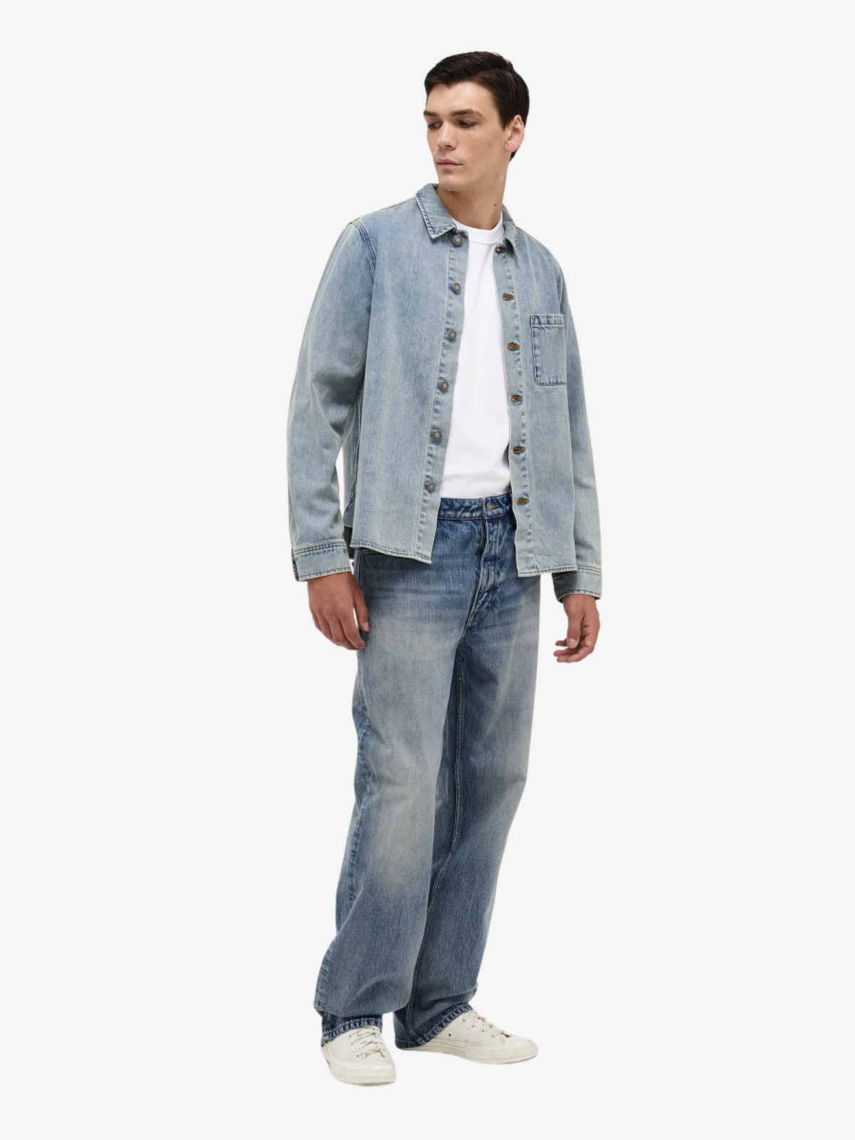 Neuw Denim Over Shirt | Mid Indigo