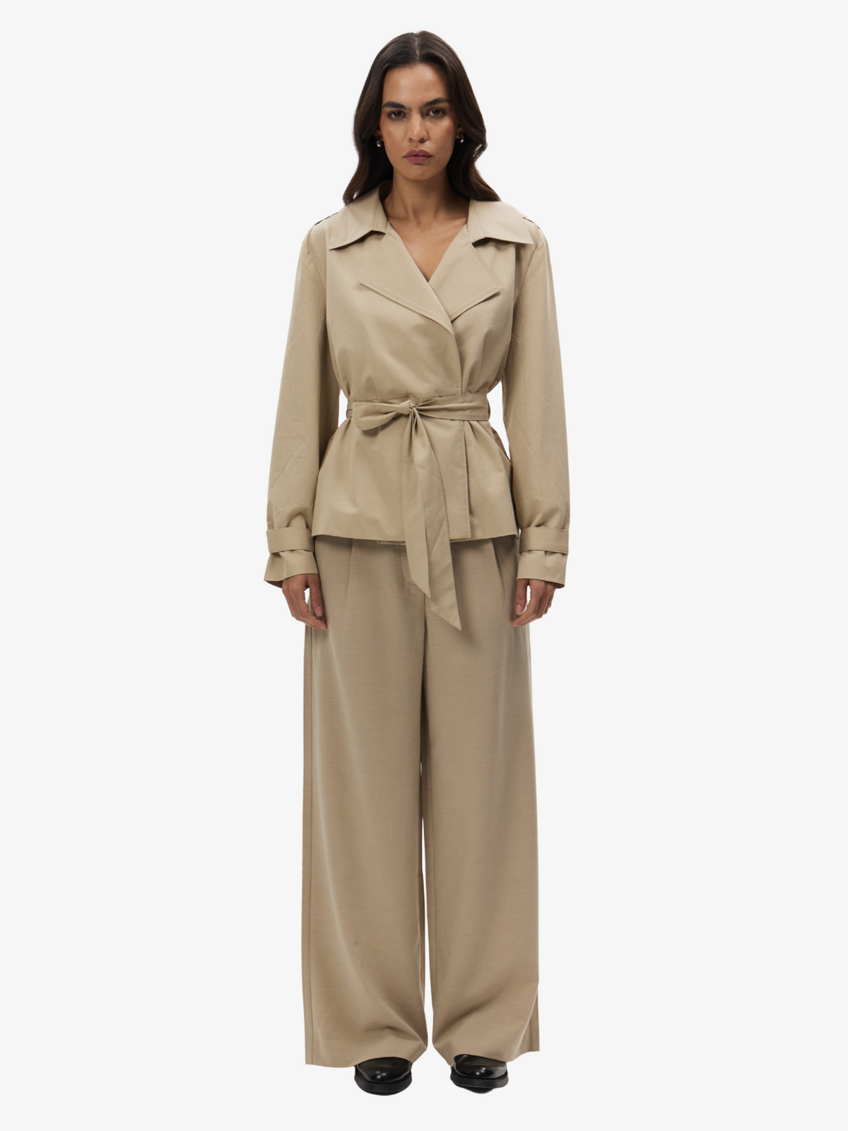 Lulu & Rose Lori Short Trench | Fawn