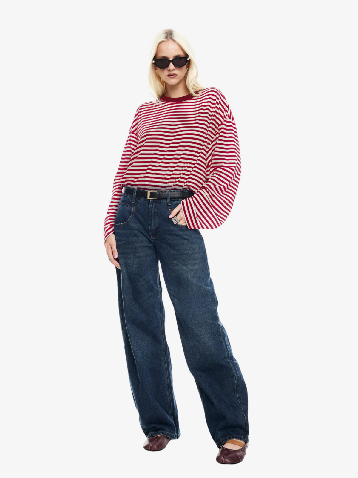 Lioness Bloom Long Sleeve | WINE STRIPE