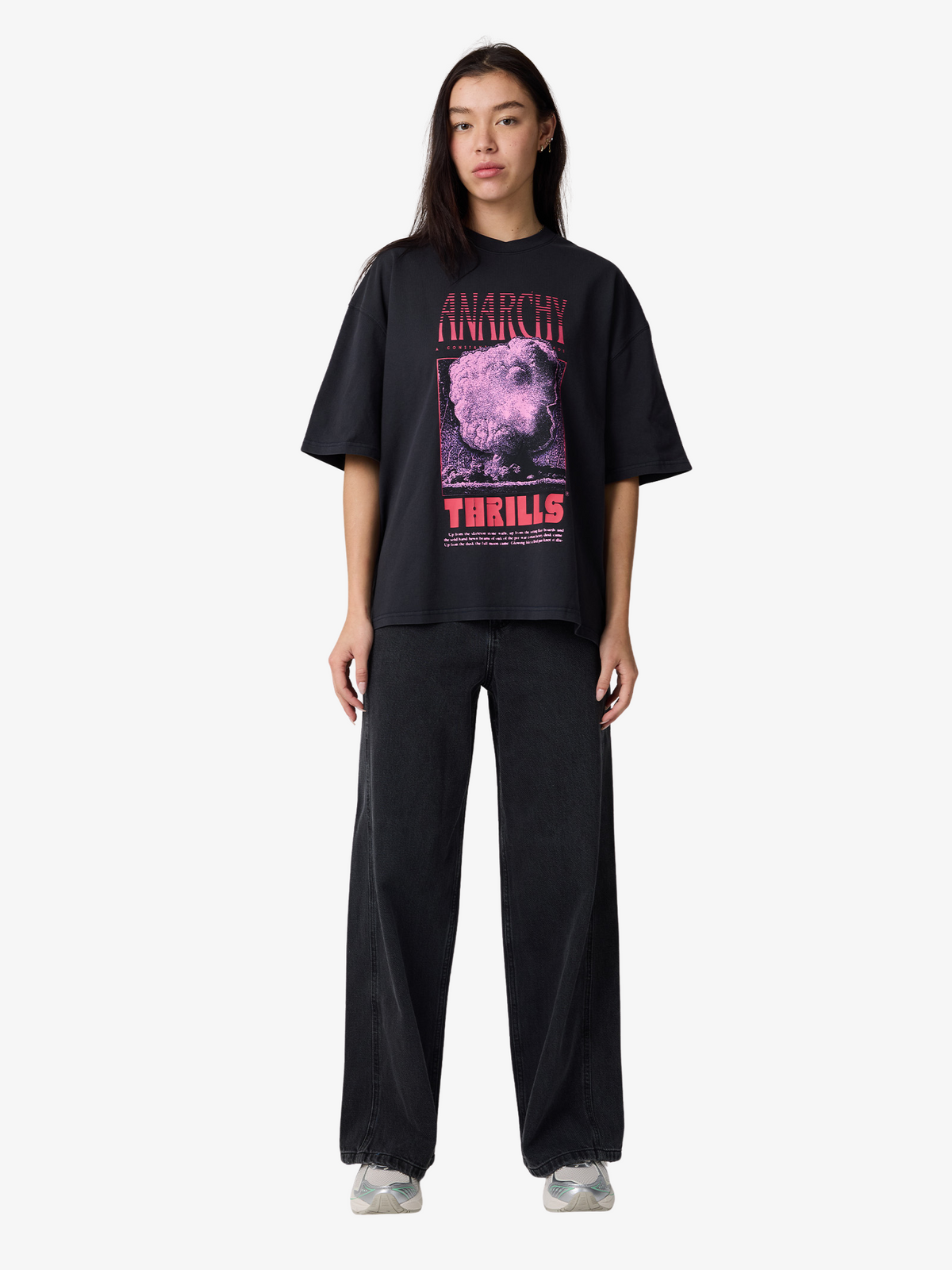 Thrills Constant Chaos Oversize Tee | BLUE GRAPHITE