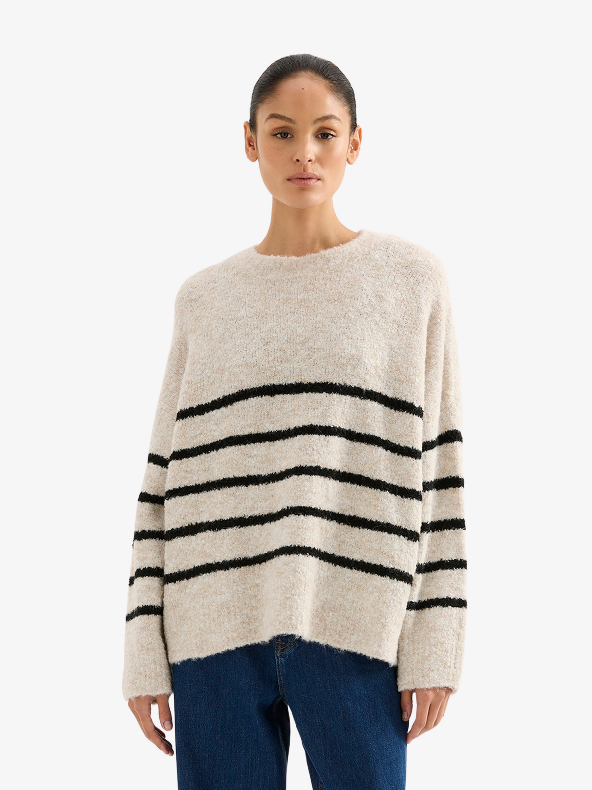 Nude Lucy Elias Stripe Knit | Oatmeal Stripe