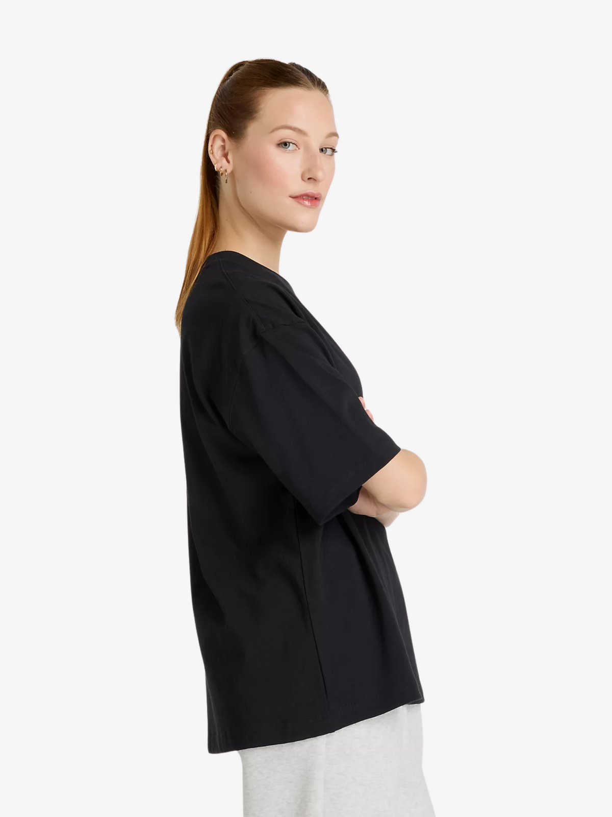 New Balance Athletics Flower Oversized Tee | Black