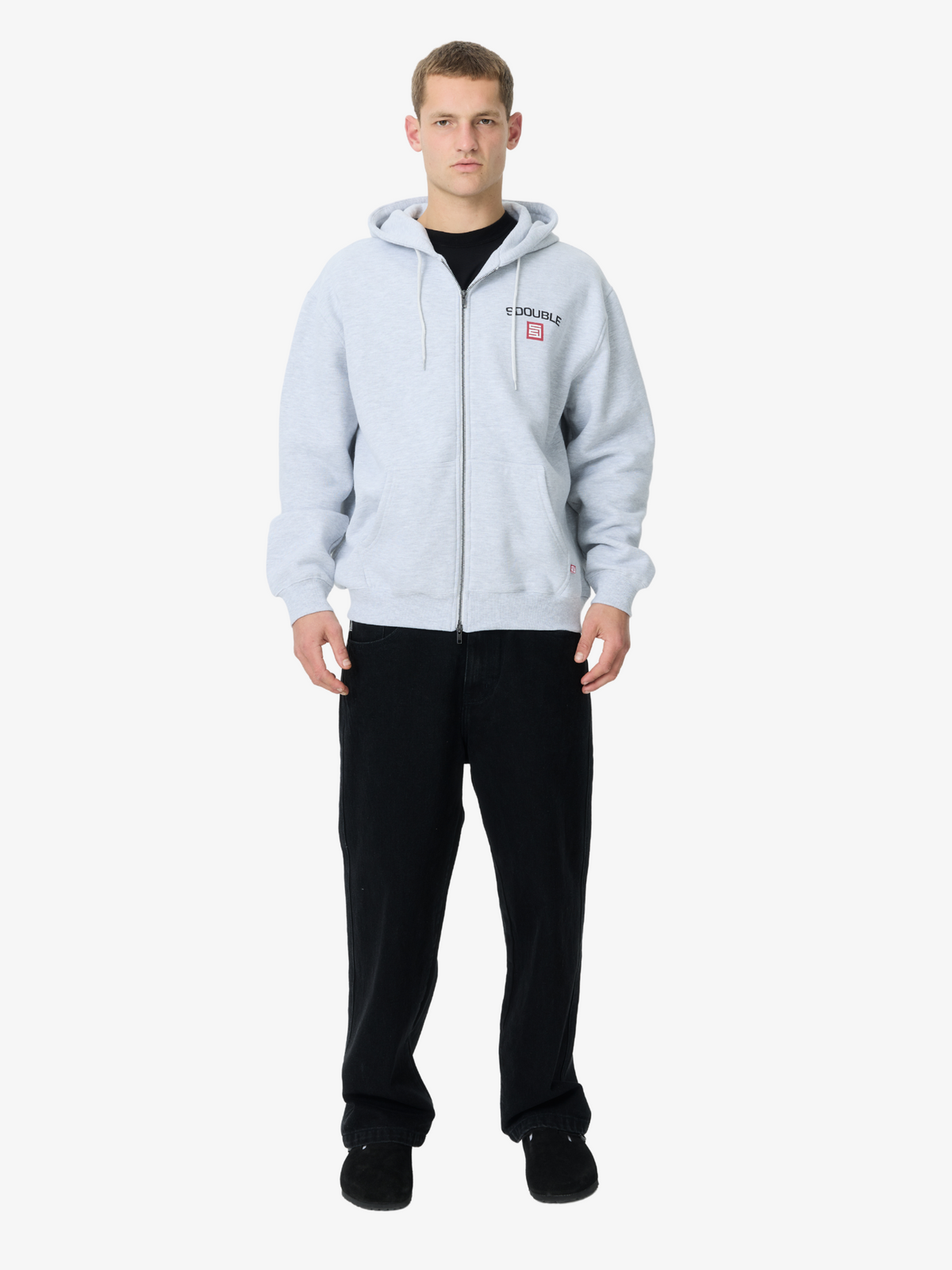 S-Double Cities Zip Thru | Ash Heather