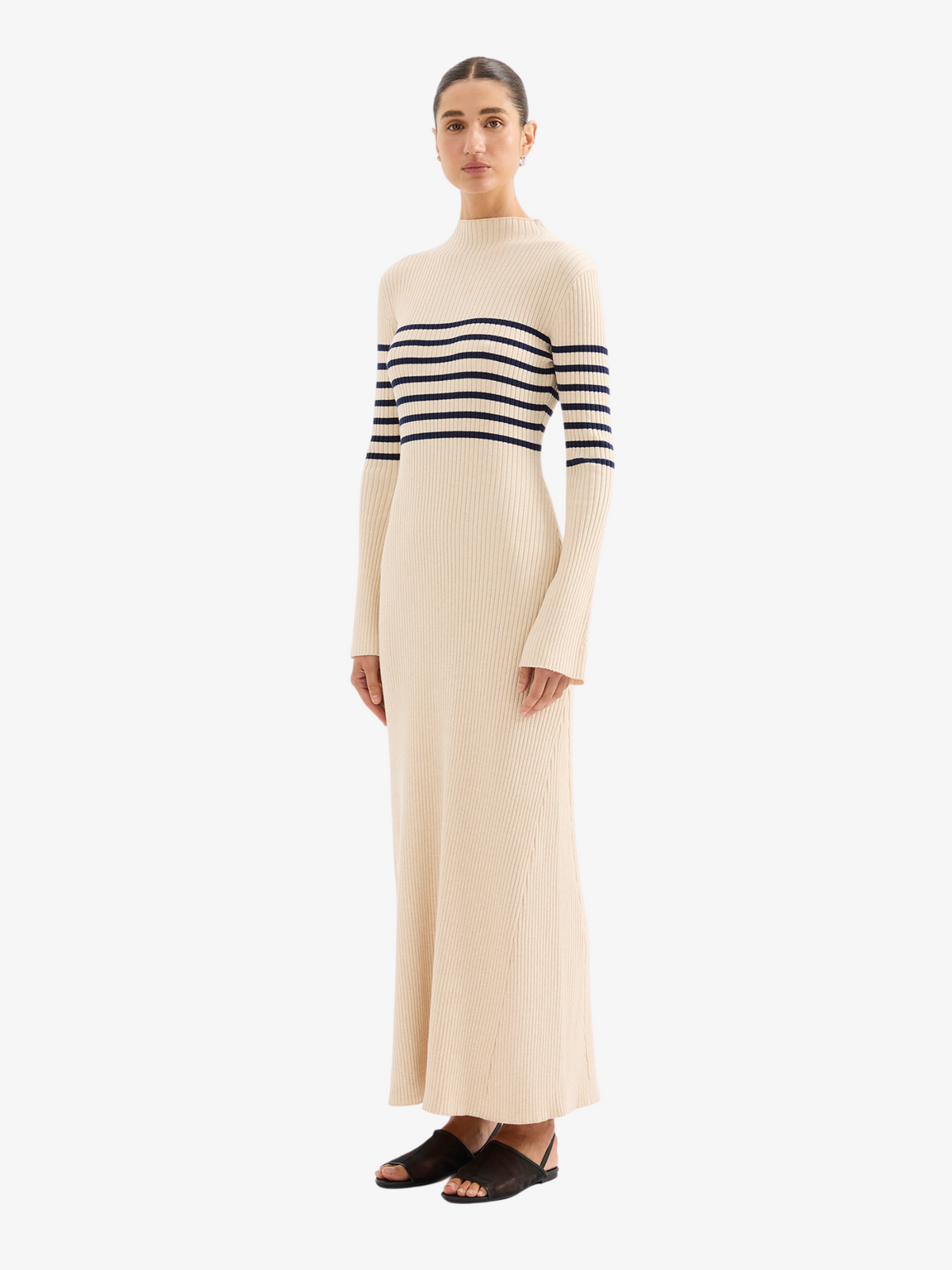 Nude Lucy Misha Knit Maxi Dress | Cloud Stripe