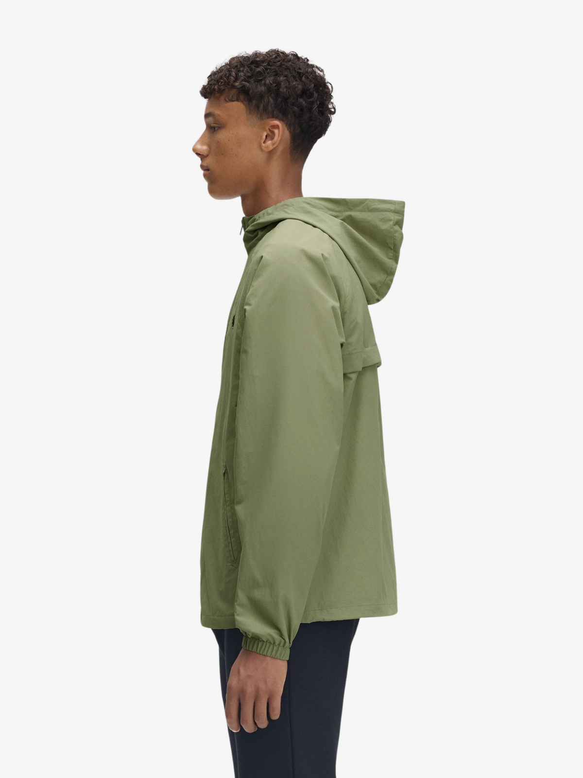 Fred Perry Taslan Hooded Shell Jacket | Olive Mint