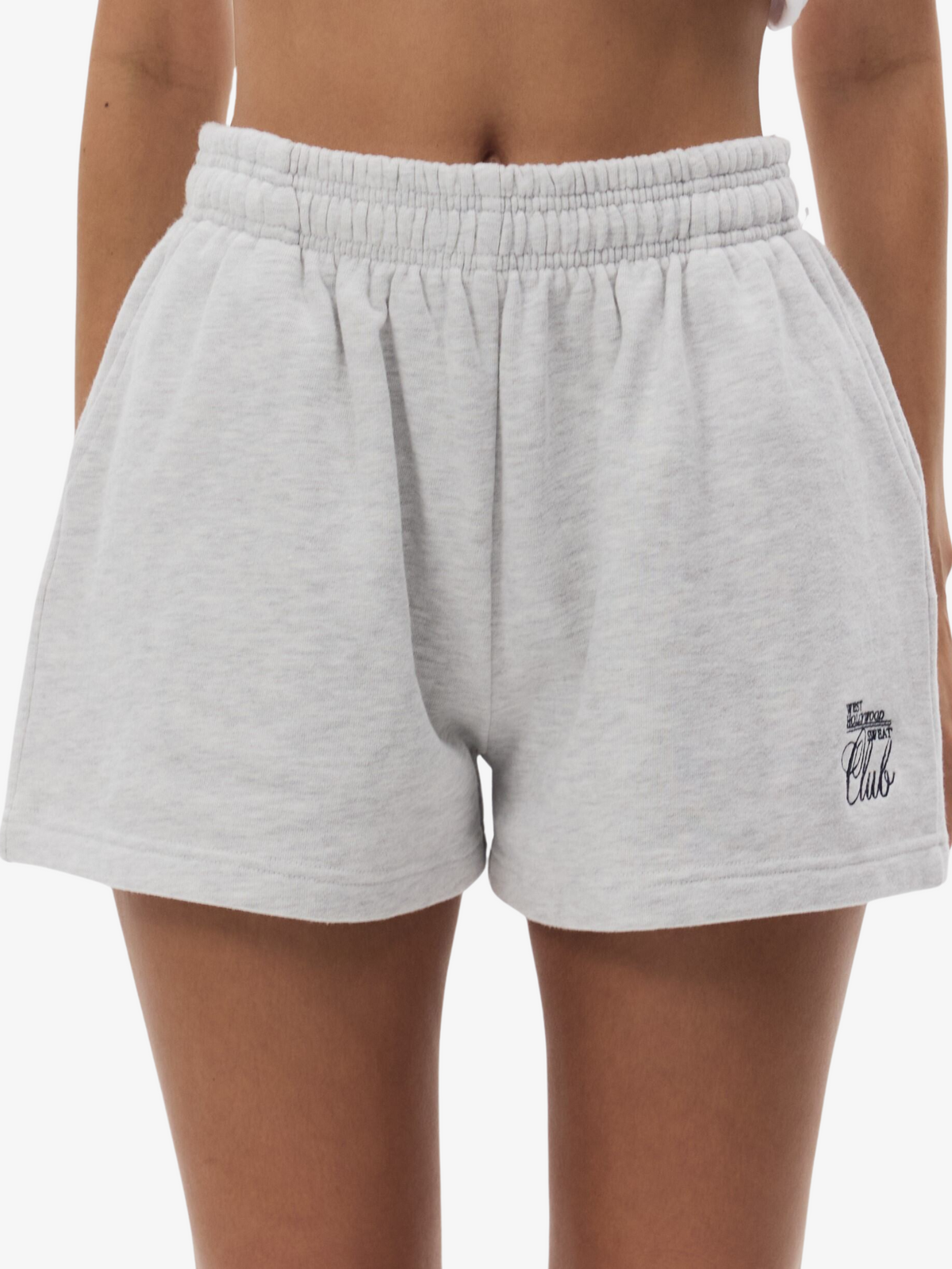 West Hollywood Sweat Club Logo Sweatshort | Snow