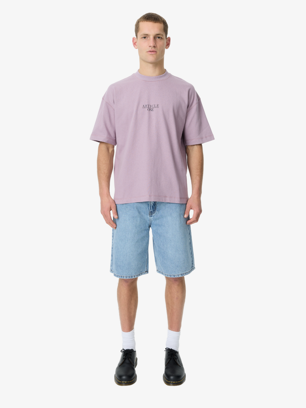 Article One Nice Serif Tee | Lavender