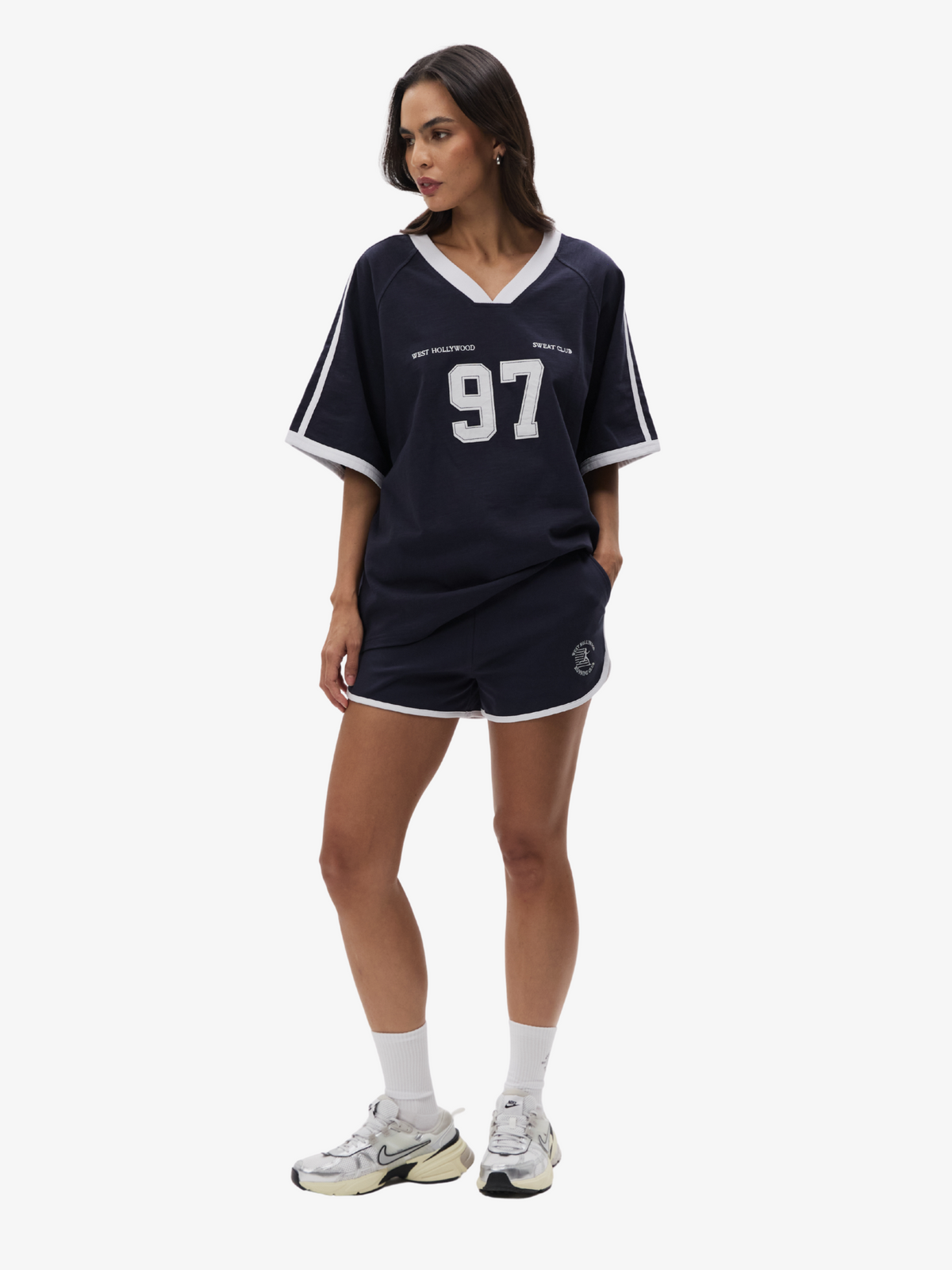 West Hollywood Sweat Club 97 Sport Jersey | Navy White