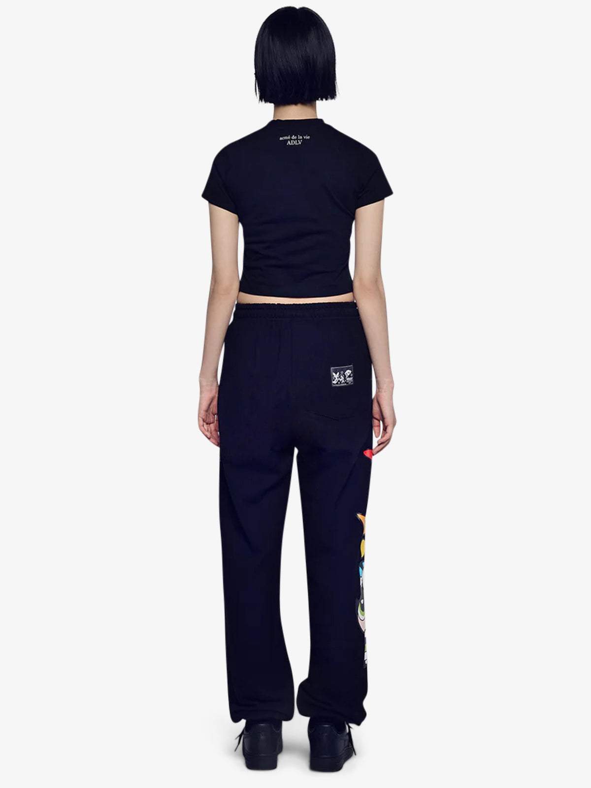 ADLV Powerpuff Girls x ADLV Crop T-Shirt | BLACK
