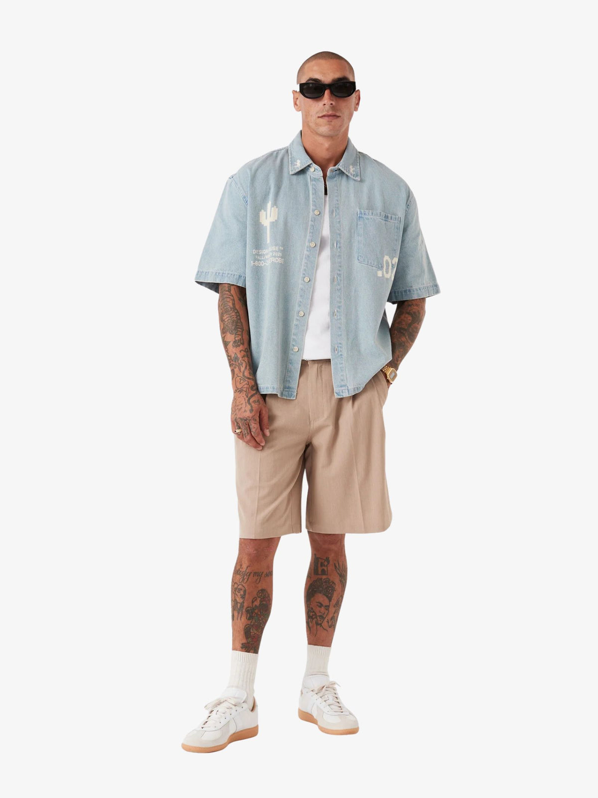 Zanerobe Design House Denim Shirt | Lt Blue