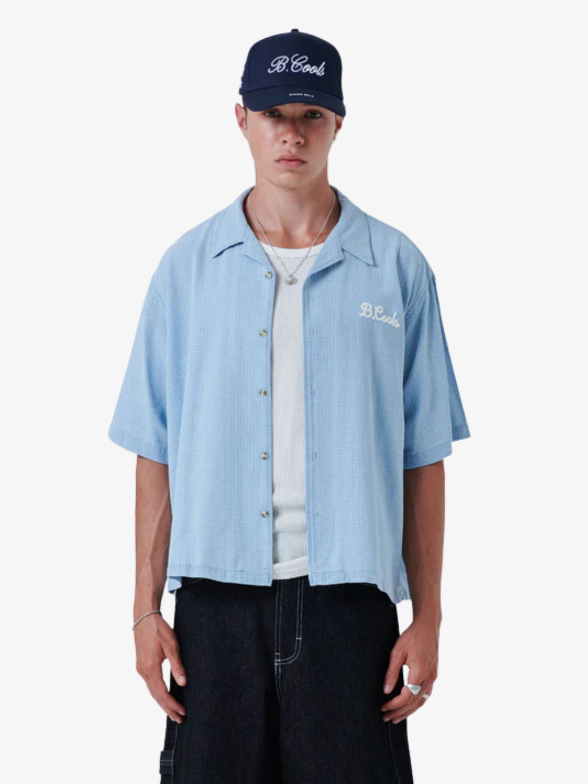 Barney Cools Script Shirt | Blue