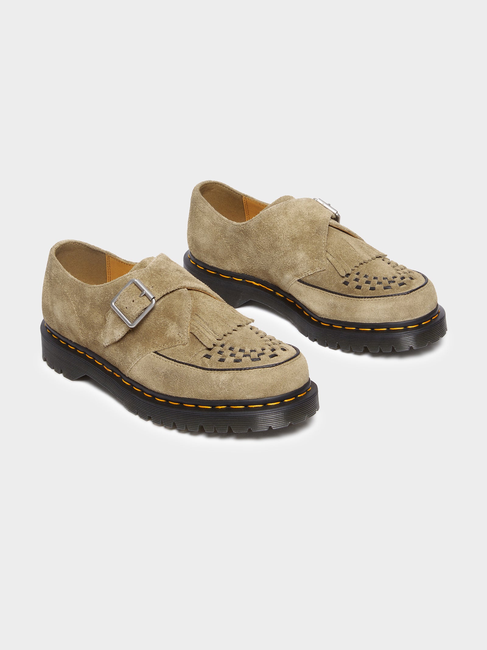 Dr martens Unisex Ramsey Suede Kiltie Buckle Creepers | Glue Store
