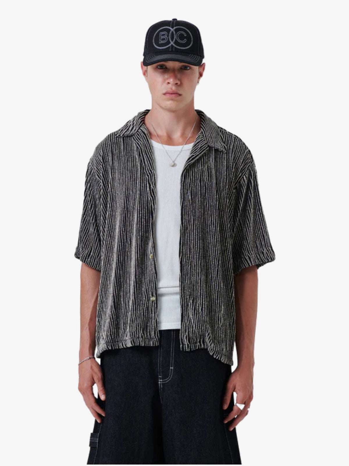 Barney Cools Crop Shirt | Black