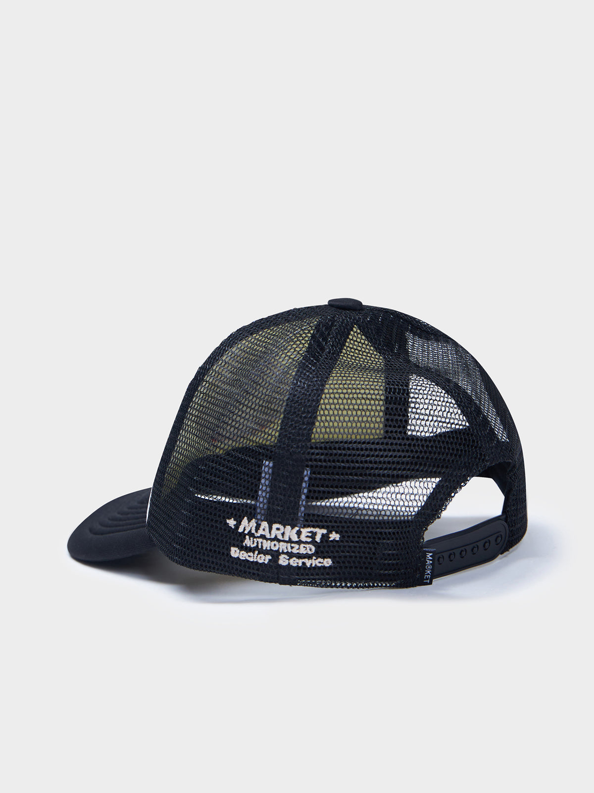 Market Patched Trucker Hat | Black
