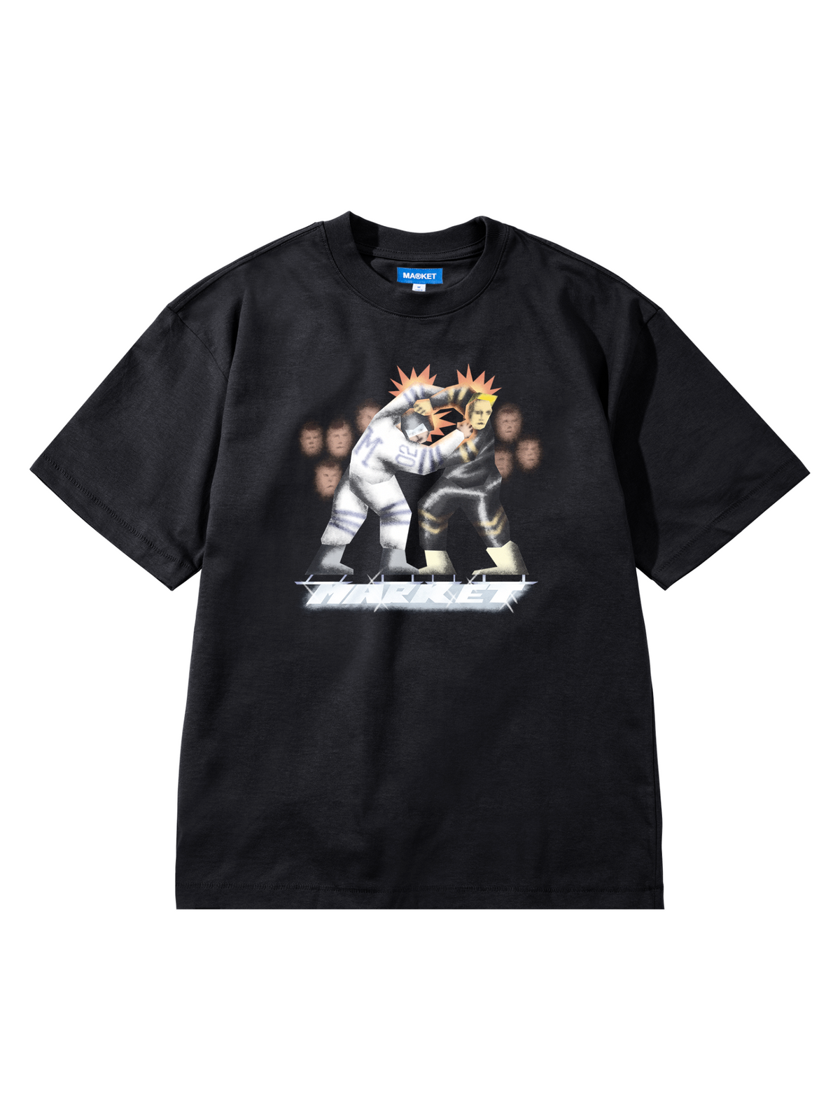 Market Gloves Down T-Shirt | Washed Black