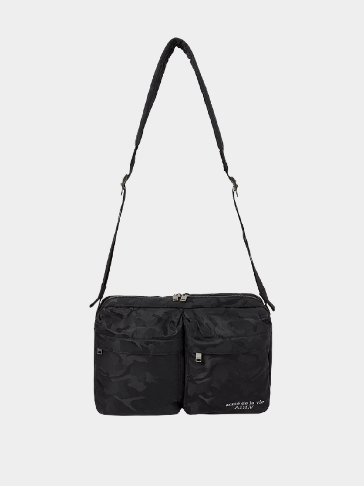 ADLV Camouflage Square Cross Bag | Black