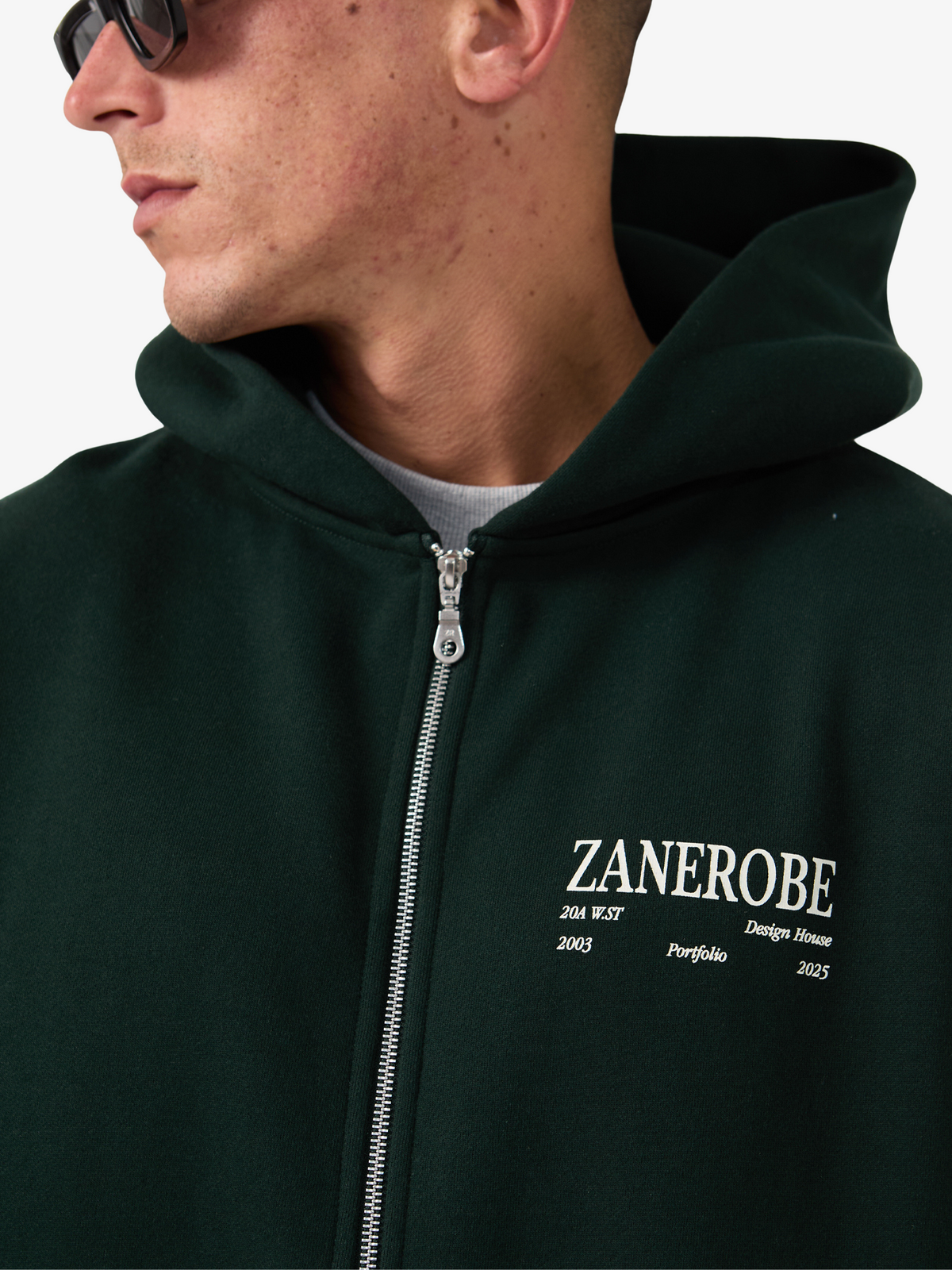 Zanerobe Ceramic Box Zip Hood | Forest