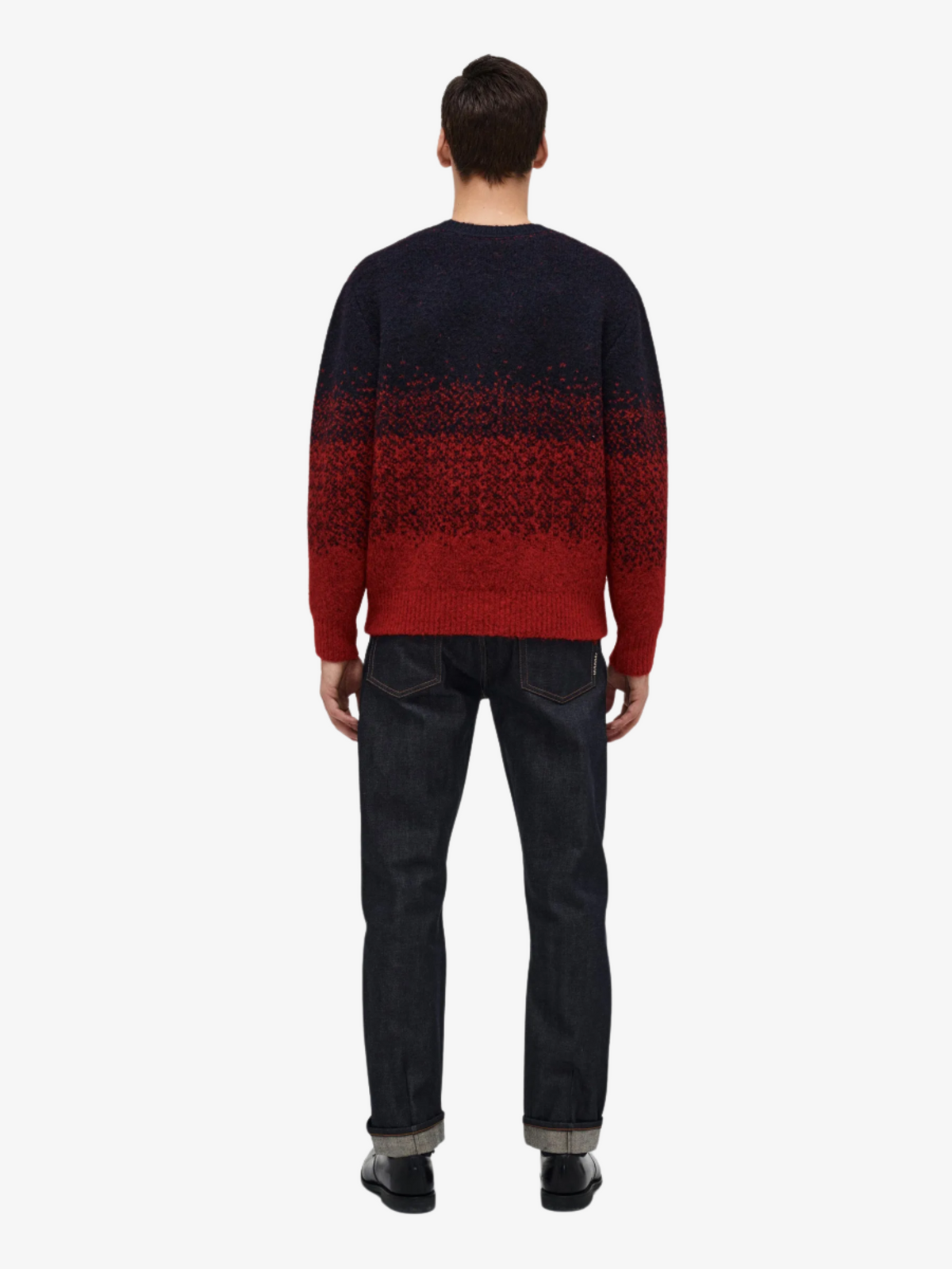 Neuw Brushed Ombre Crew Knit | CARMINE