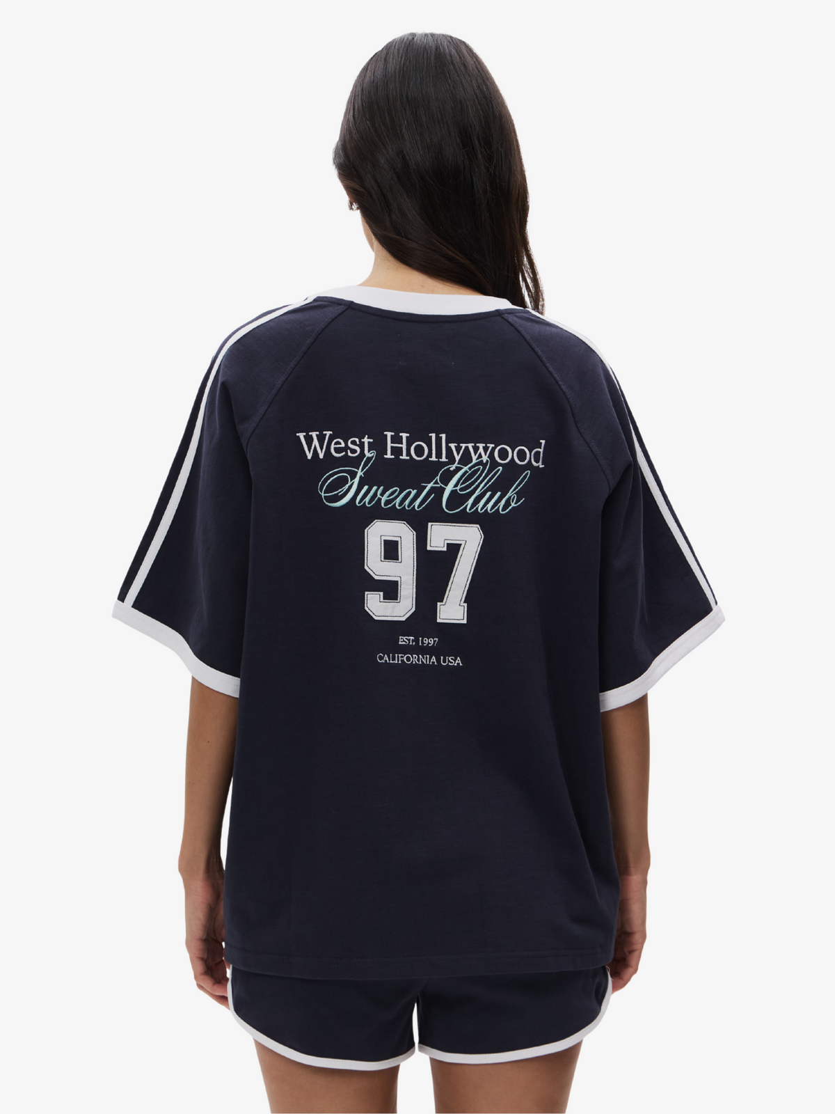 West Hollywood Sweat Club 97 Sport Jersey | Navy White