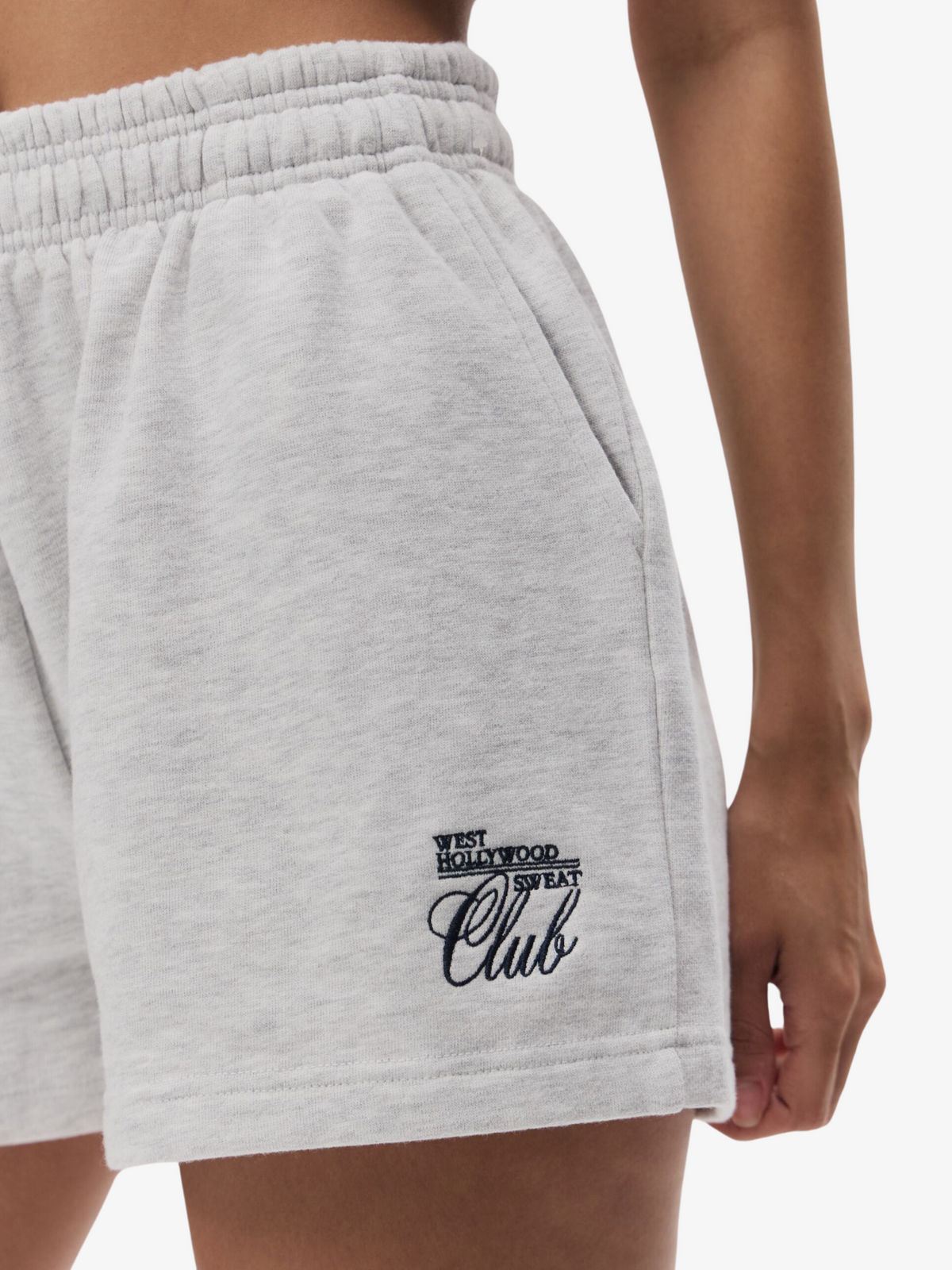 West Hollywood Sweat Club Logo Sweatshort | Snow