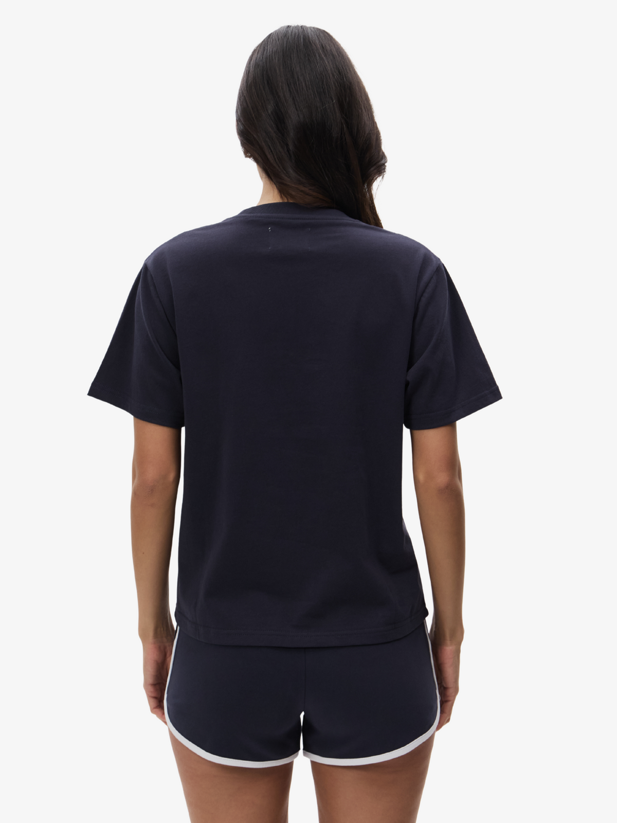 West Hollywood Sweat Club Los Angeles Runners Club Relaxed Tee | Navy