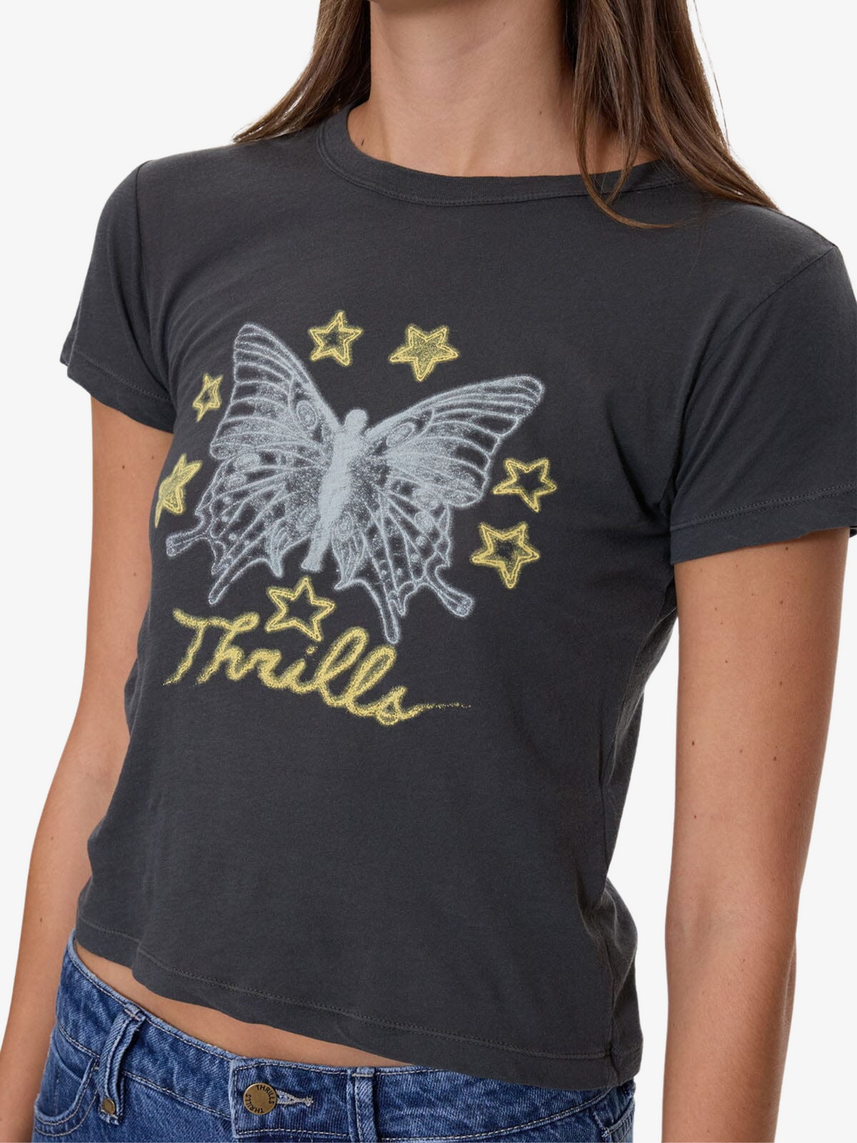 Thrills Angel Starboy Tee | MERCH BLACK