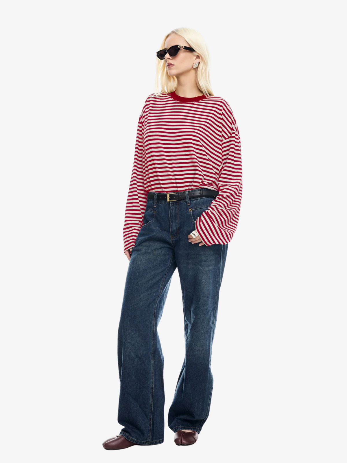 Lioness Bloom Long Sleeve | WINE STRIPE