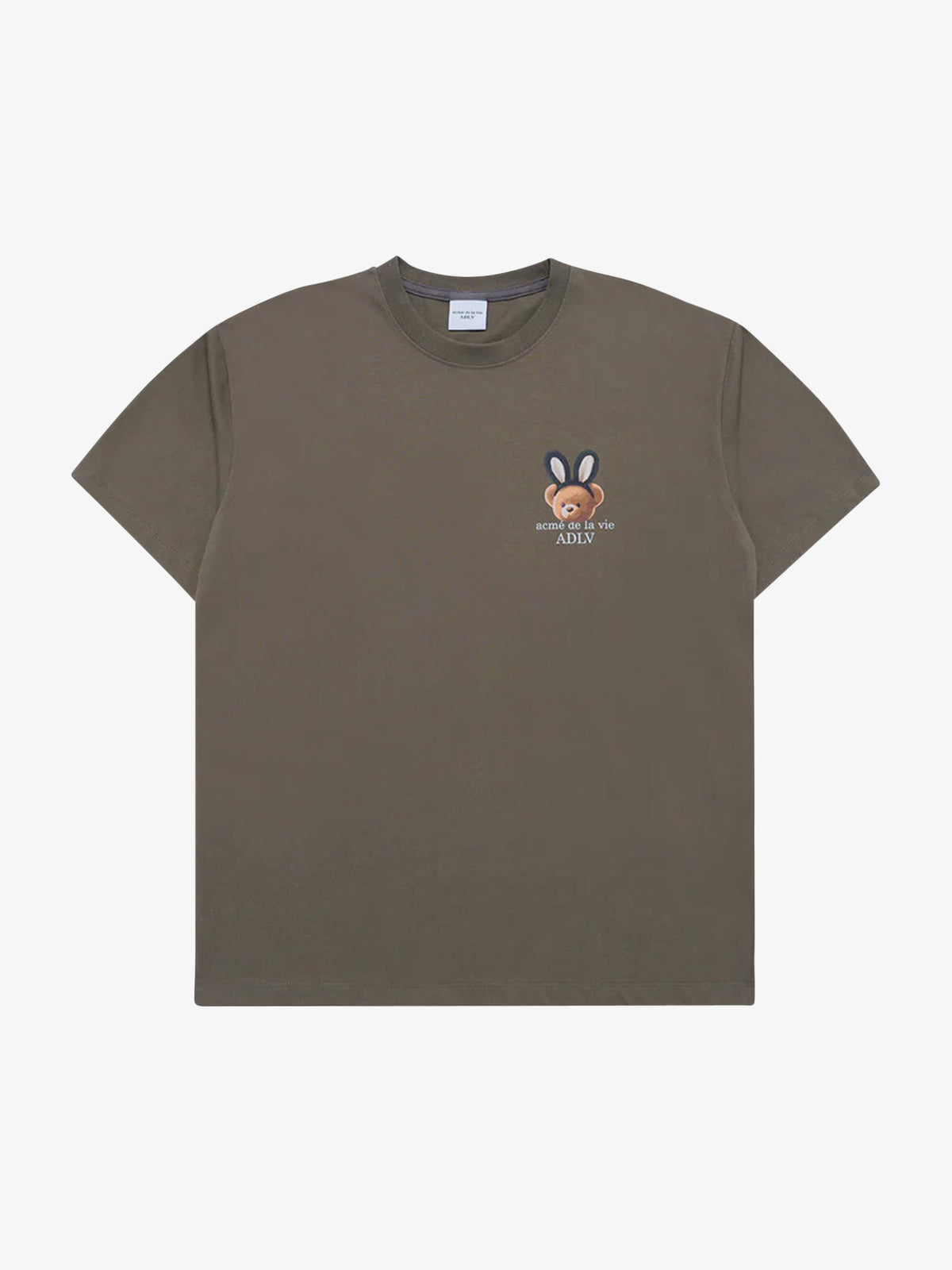ADLV Rabbit Bear Doll Logo Short Sleeve T-Shirt | COCOA