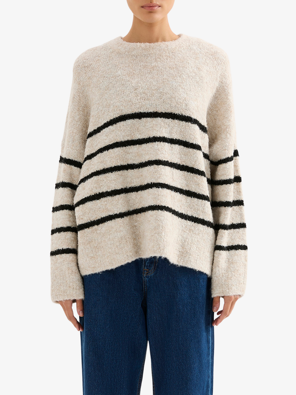 Nude Lucy Elias Stripe Knit | Oatmeal Stripe