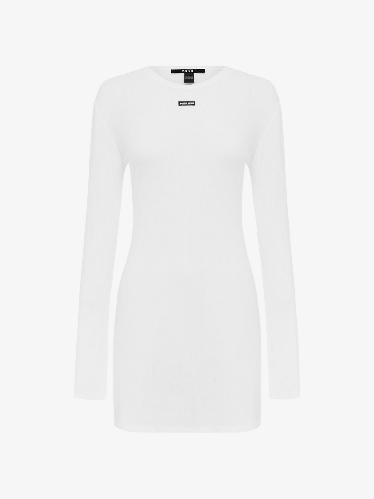 Ksubi Crawford Long Sleeve Mini Dress | White