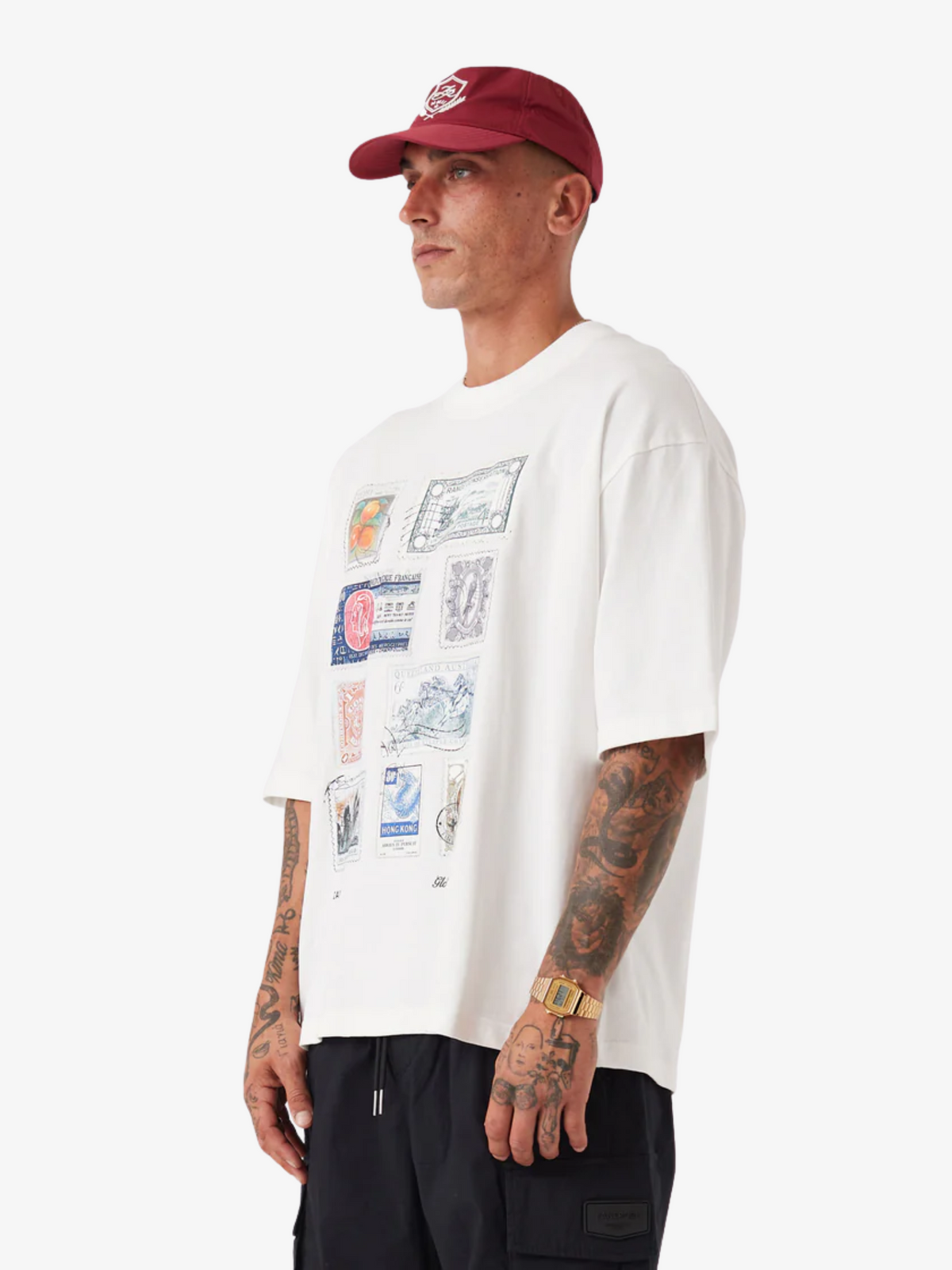 Zanerobe Stamps Flow Tee | Vintage White
