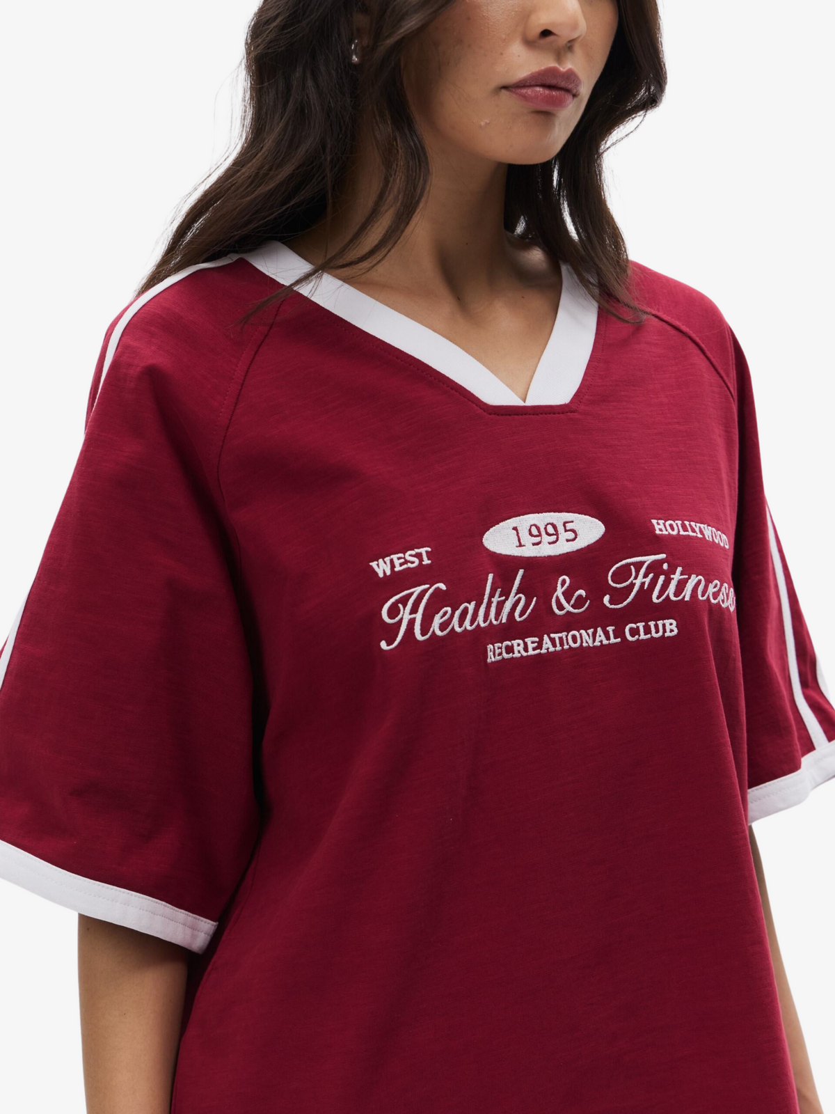 West Hollywood Sweat Club Recreational Club Sport Jersey | Wine
