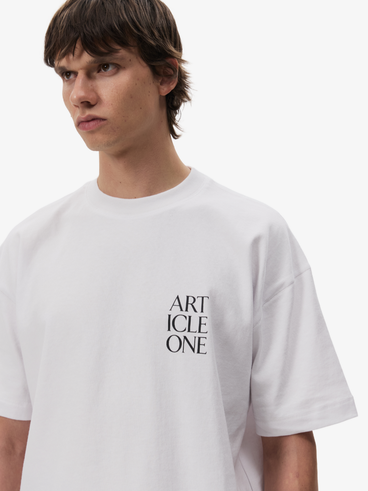 Article One Lockup Logo Tee | White