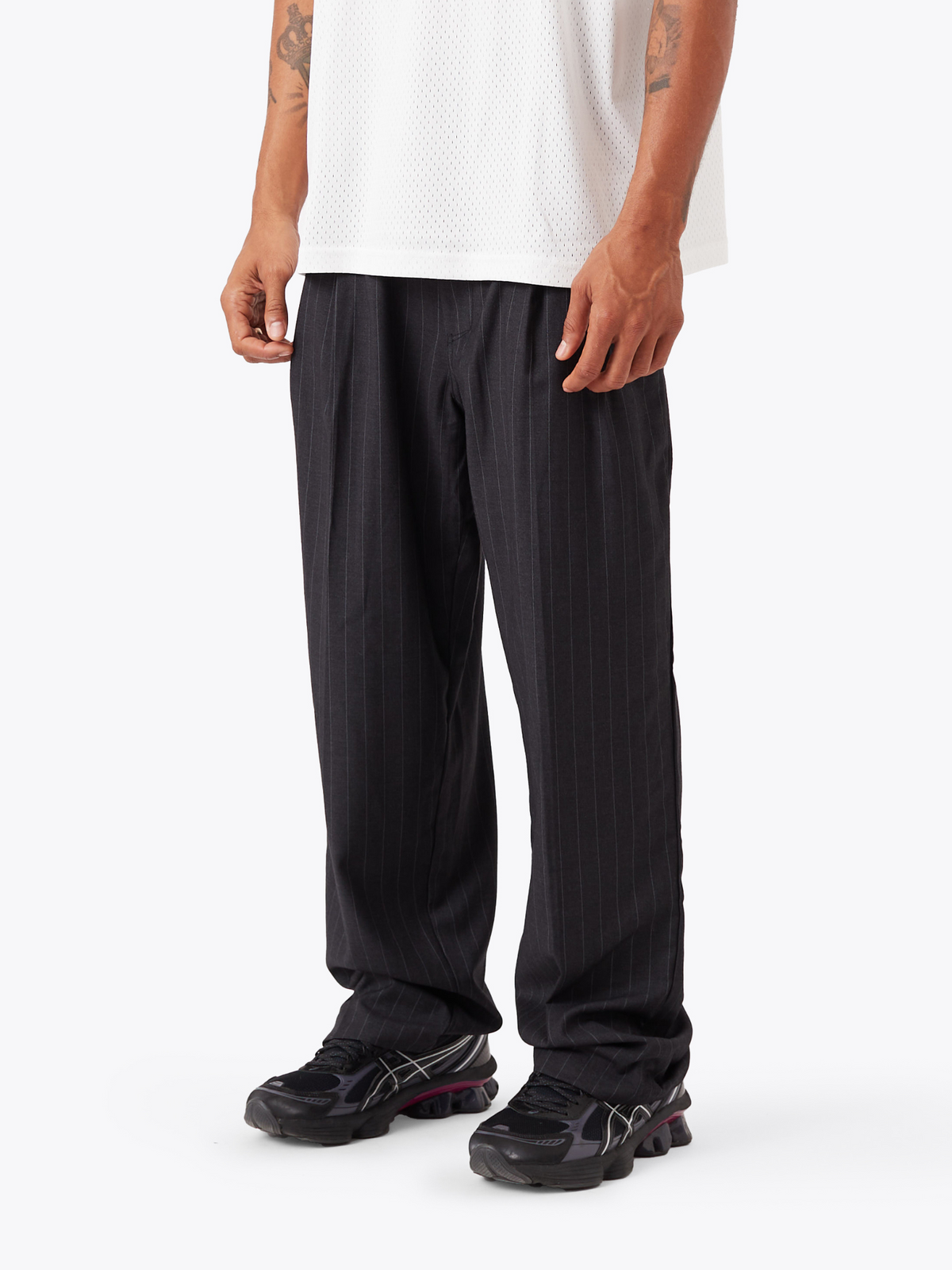 Zanerobe Pinstripe Flow Pant | Black