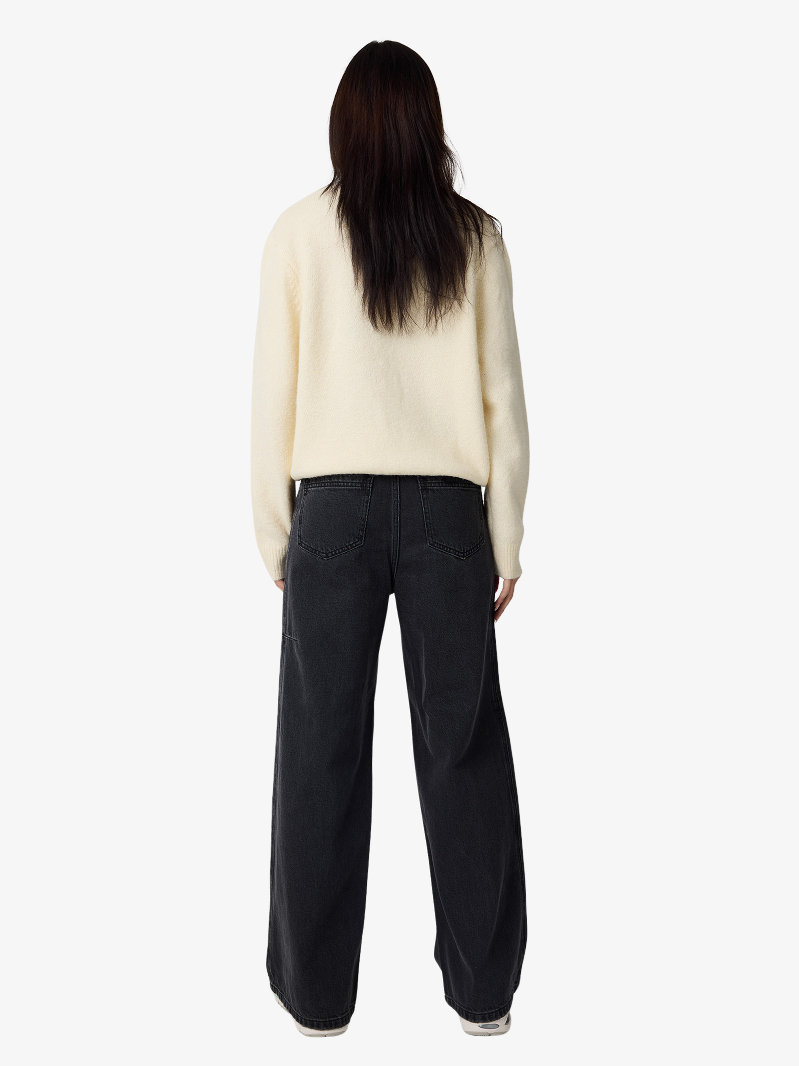 Placement Knit Womens Sweater