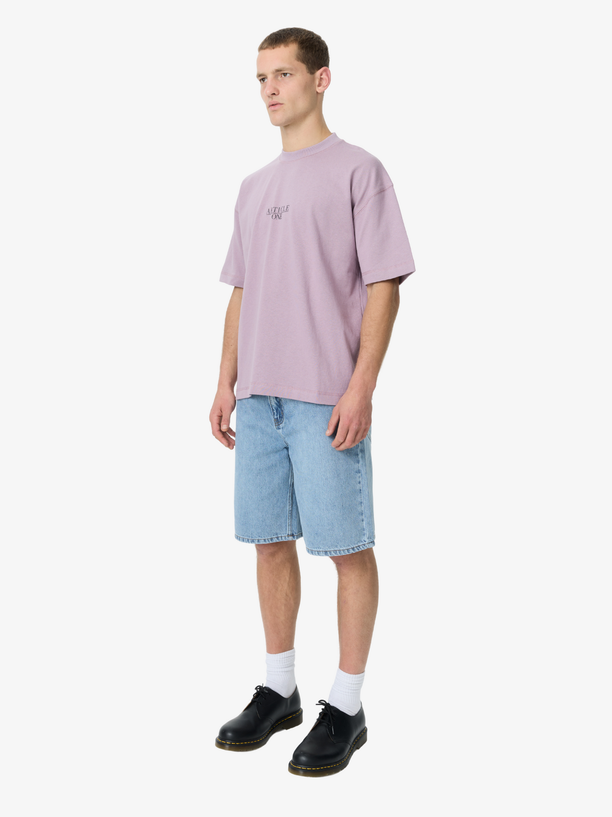 Article One Nice Serif Tee | Lavender