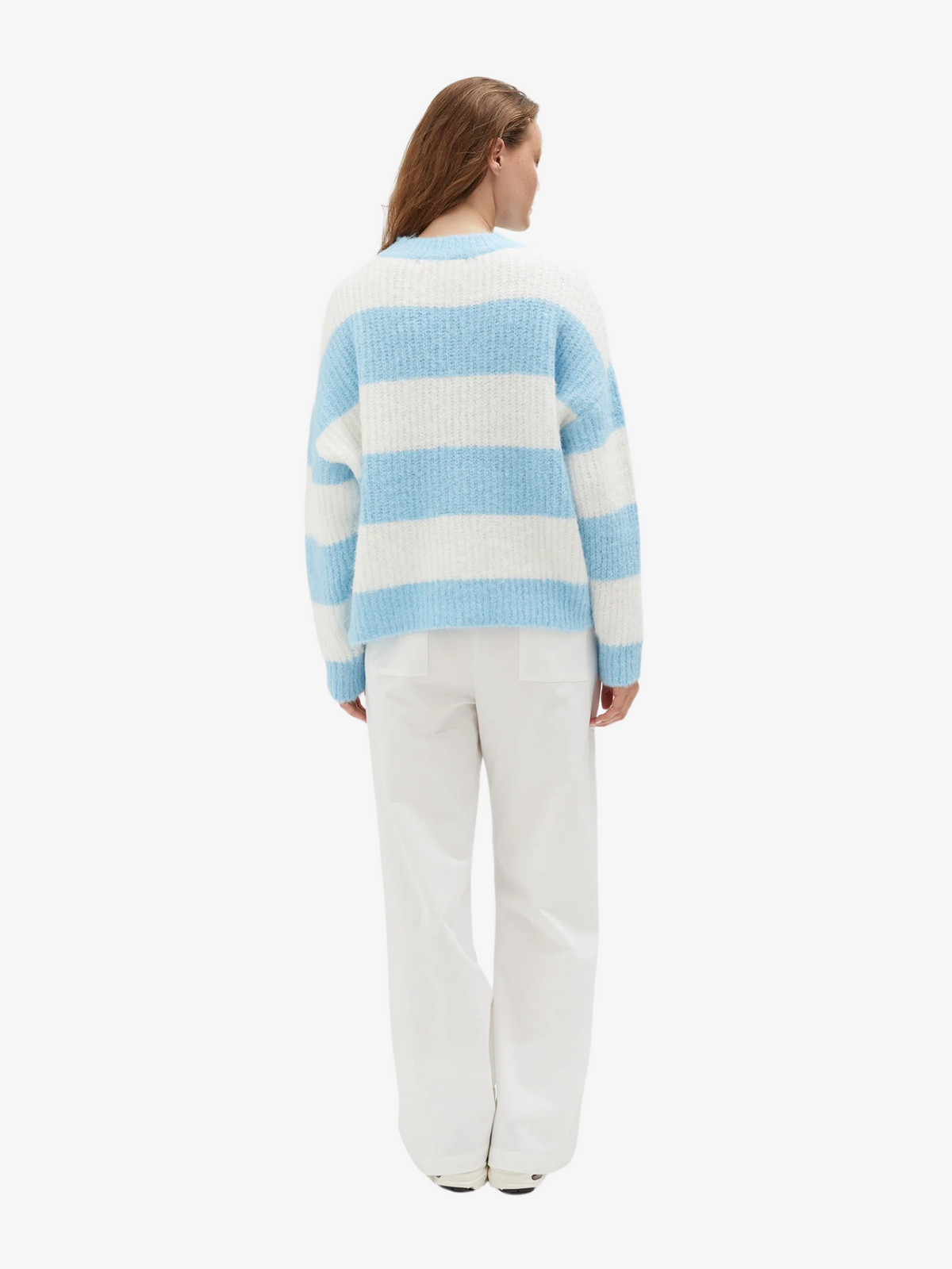 Holiday Shop Striped Knit Jumper | Blue/White