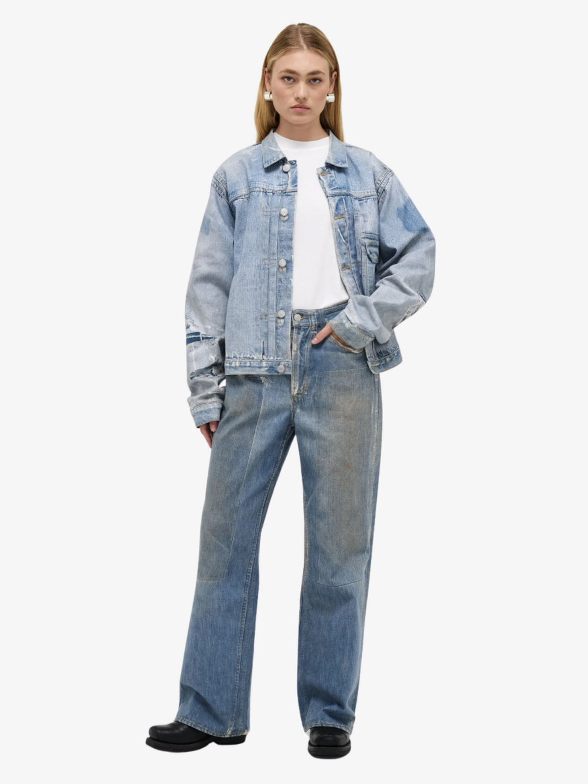 Neuw Type One Jacket | LIGHT VINTAGE INDIGO