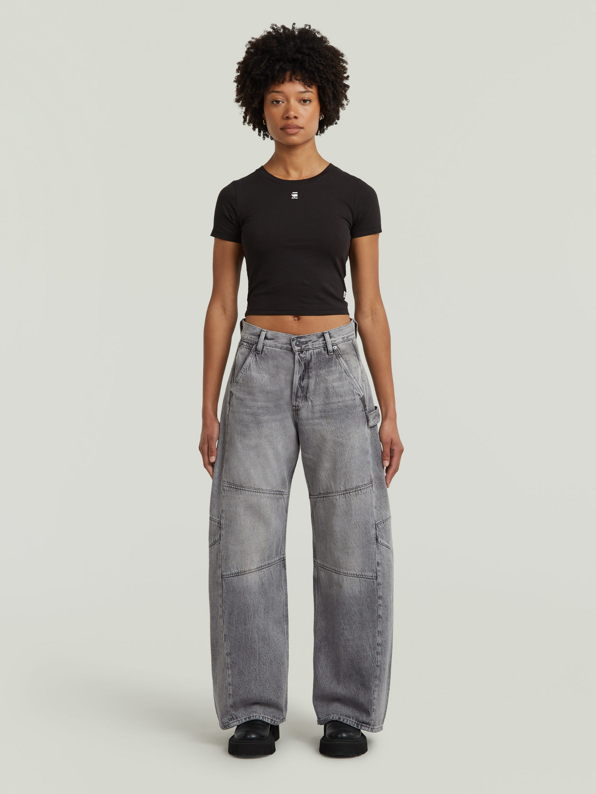 G-Star Bowey 3D Extreme Carpenter Loose | SUN FADED EOLITH GREY