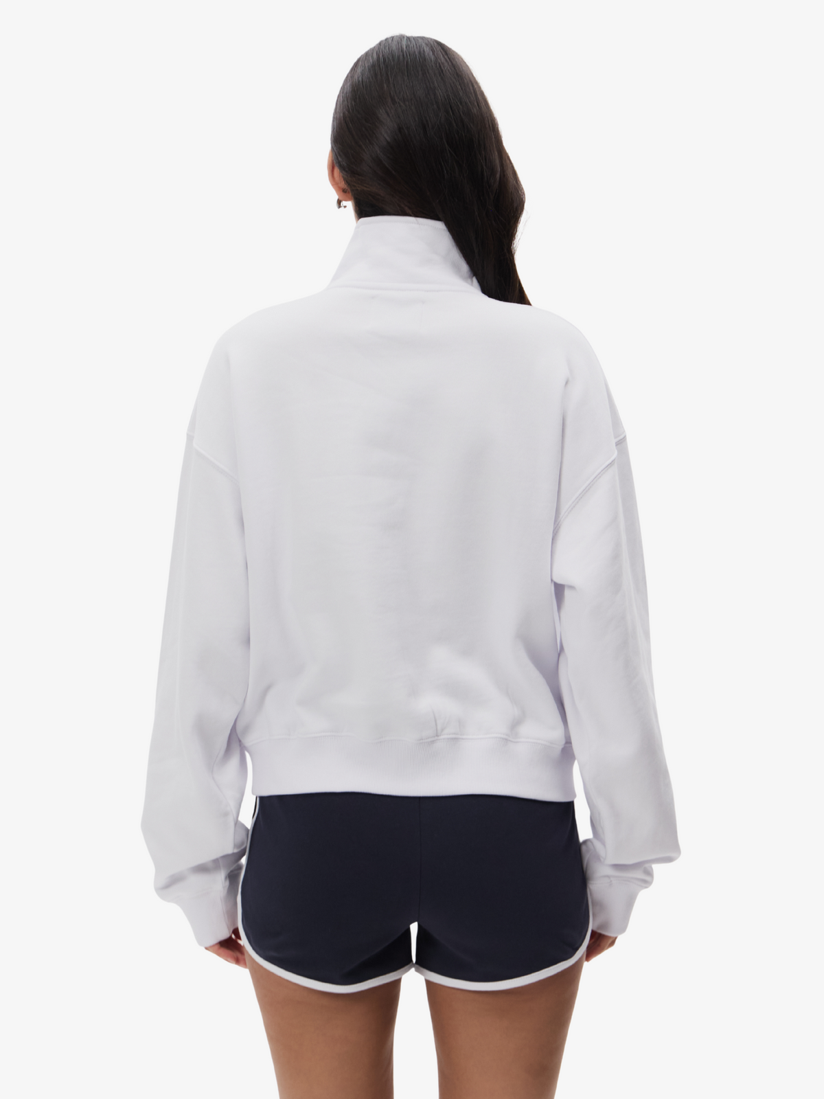 West Hollywood Sweat Club Running Quarter Zip | White