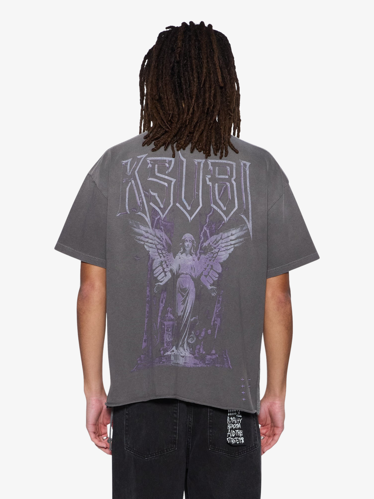 Ksubi Utopia Angel Ekcess Ss Tee | Faded Black