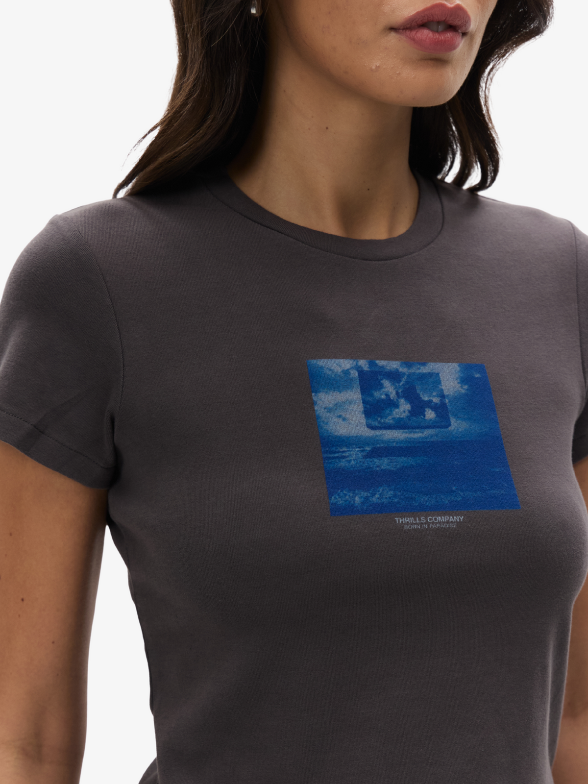 Thrills Future Leap Mini Tee | Heritage White