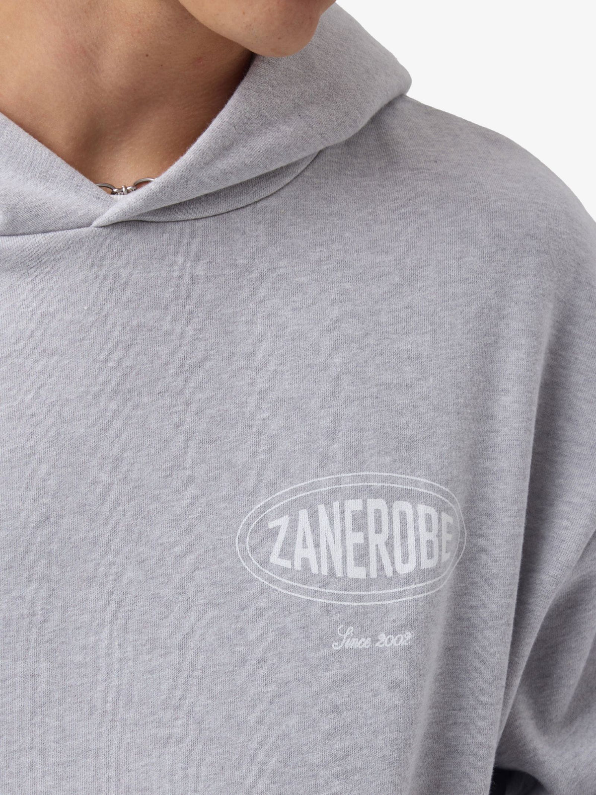 Zanerobe ZR Est. Box Crop Hood | Grey Marle